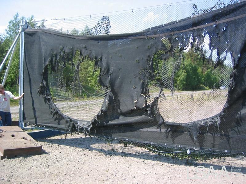 Testing of Counter Observation Barrier Screen