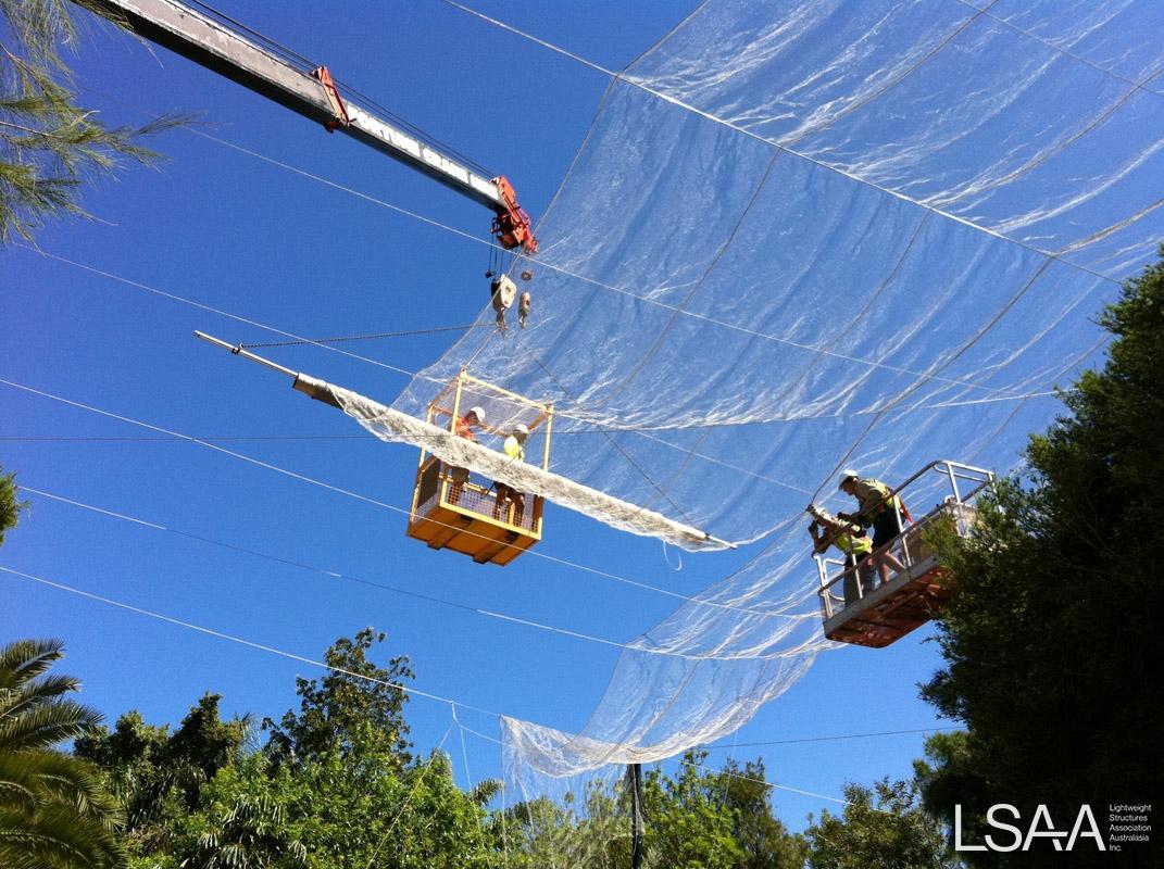 Perth Zoo Wetlands Stainless steel mesh installation